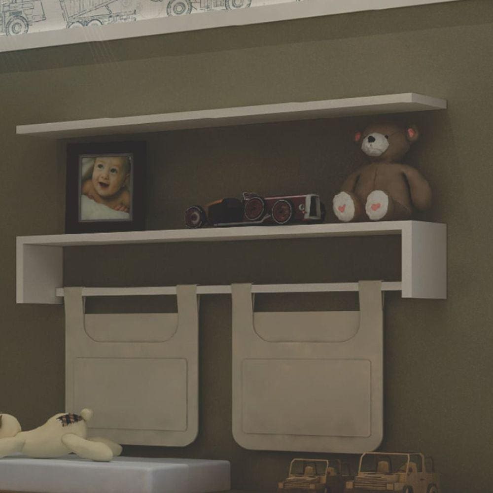 Prateleira Para Decorar Wind Divicar Móveis Branco Acetinado