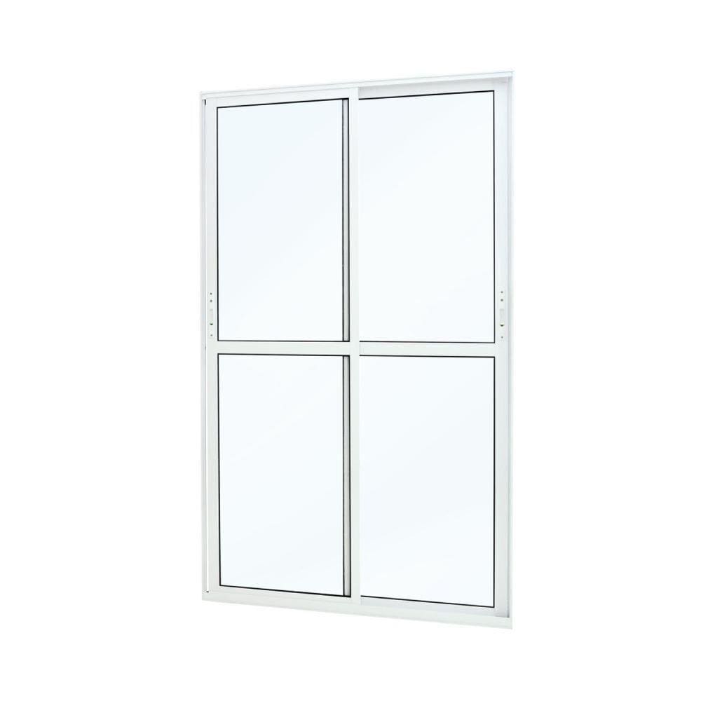Porta de Alumínio Correr 210x160cm 2 Folhas Atlântica Branco
