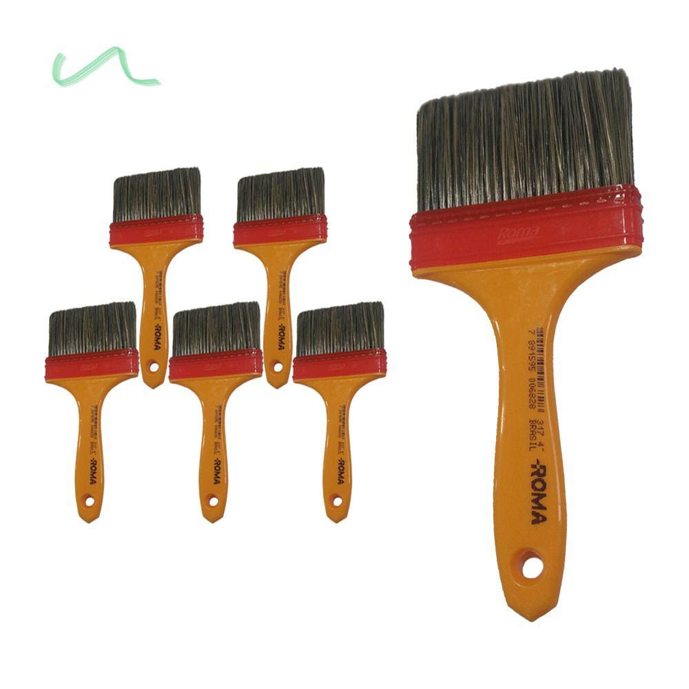 Pincel Detalhamento Automotivo Trincha Gold 317 Roma 4 Pol - 6 Unid