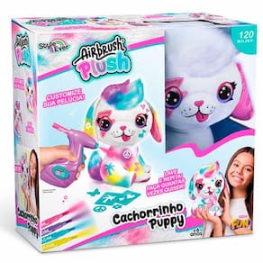 Pelúcia de Pintar - Style 4 Ever - Airbrush Plush - Cachorrinho - Fun Divirta-se