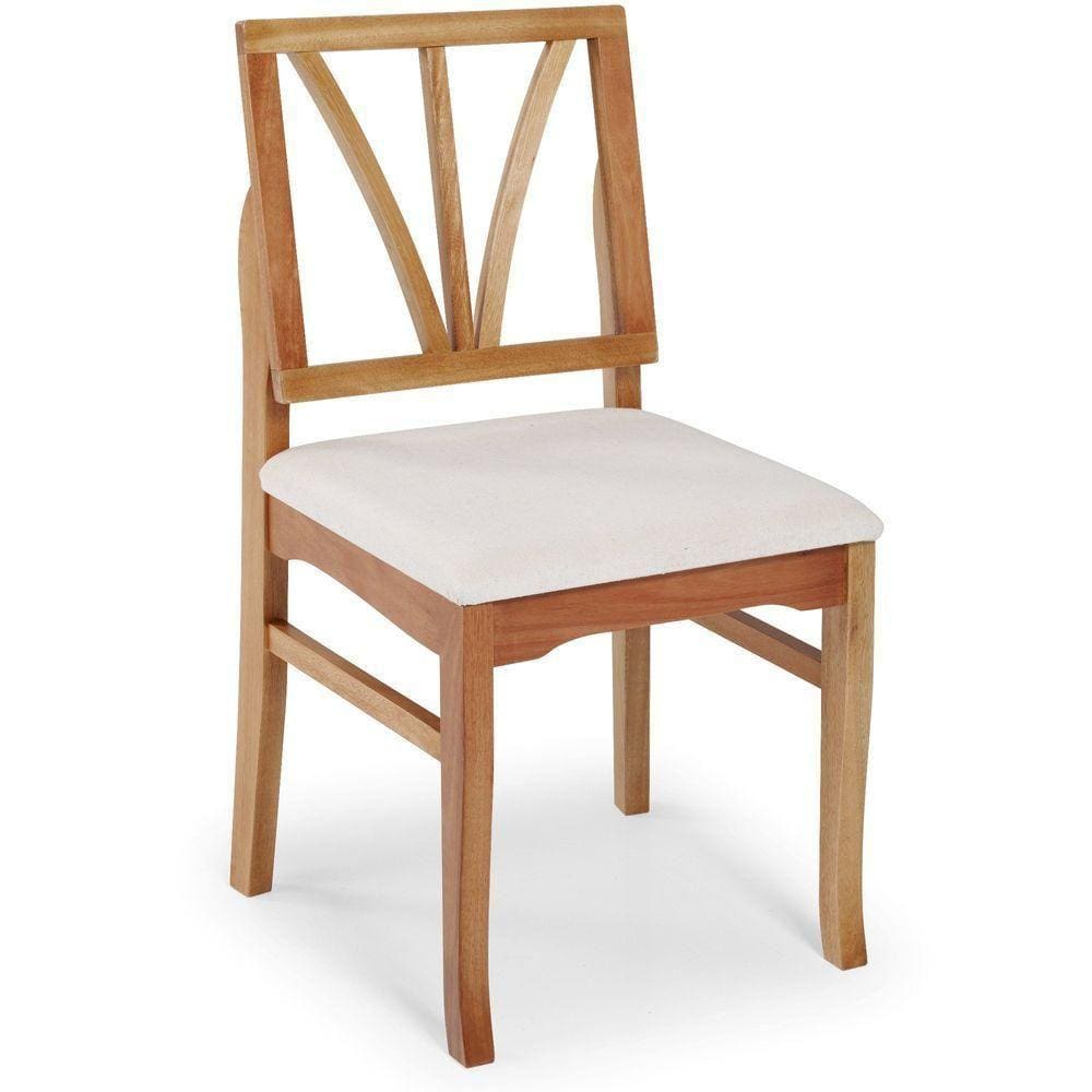 Cadeira Estofda Yady Acabamento Champagne