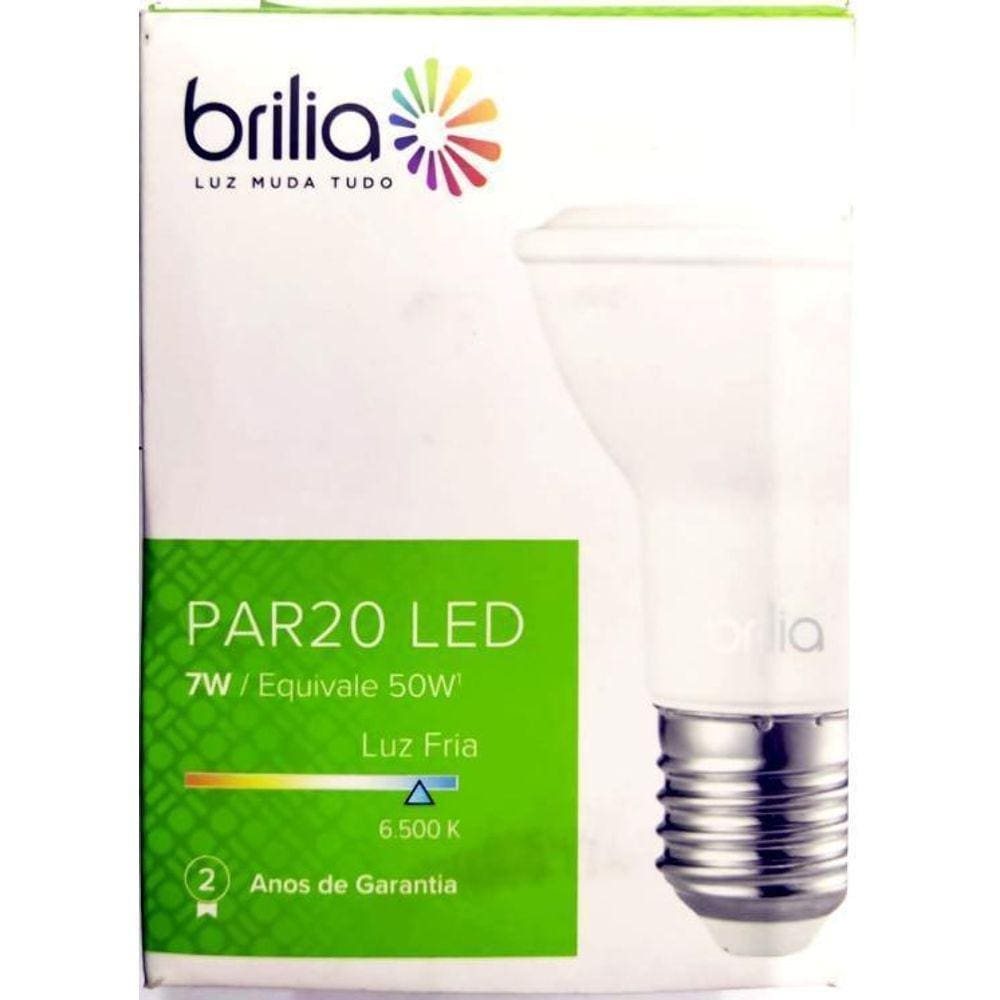Lâmpada Led Par20 7W Bivolt E27 Branco Quente