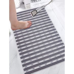 Tapete Estilo Esteira Antiderrapante Com Ventosas Para Banheiro 69x38cm