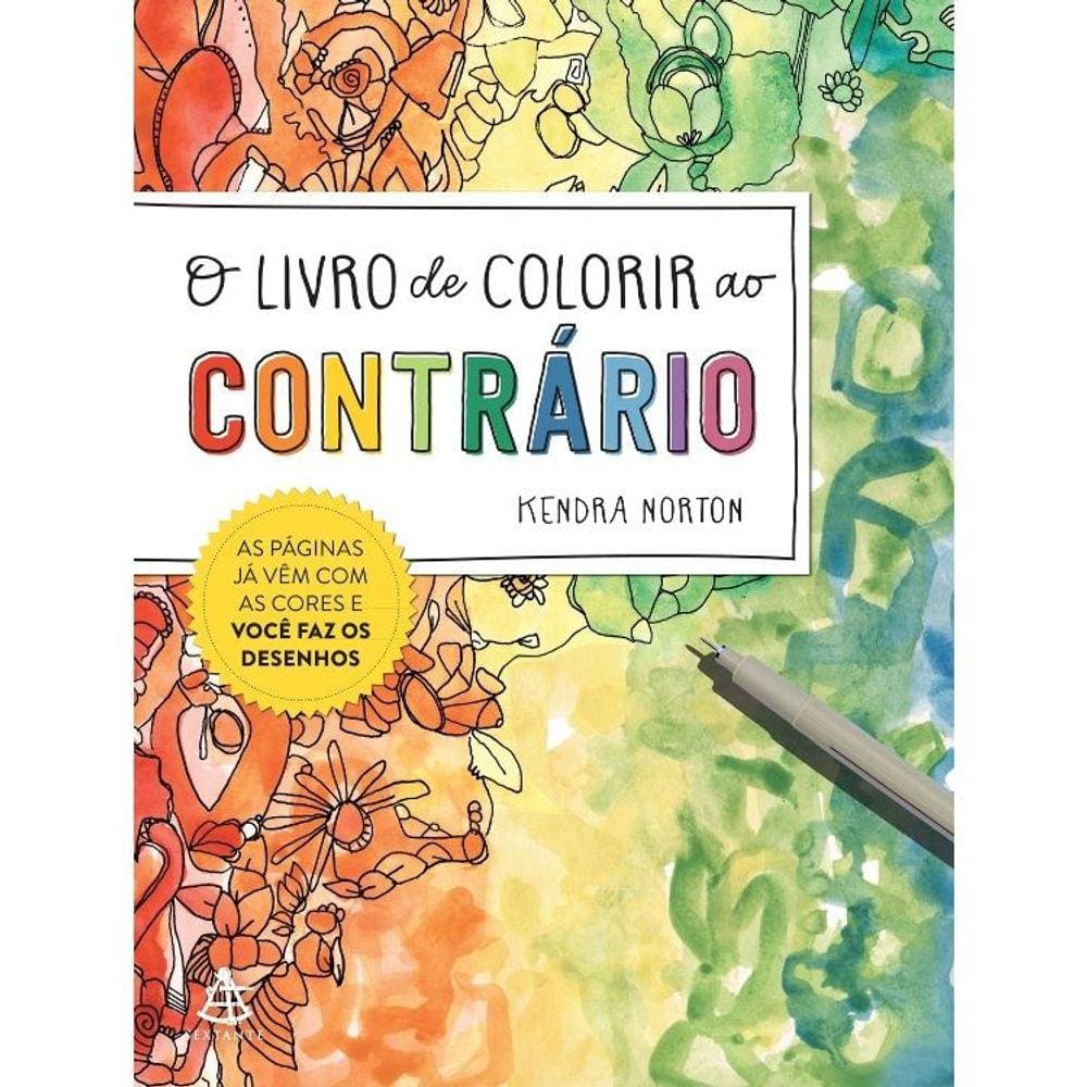 O Livro De Colorir Ao Contrário