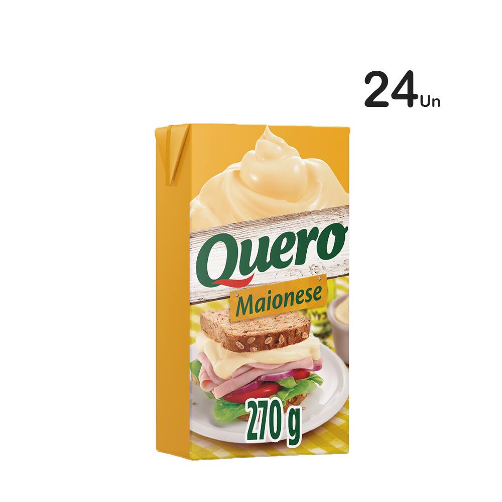 24 Unidades — Maionese Quero 270g