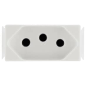 Tomada 2P+T 20A/250V Aria Branco Tramontina