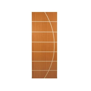 Folha de Porta Madeira Decorada 210x90cm Espessura 3,5cm Neblina MGM Mogno