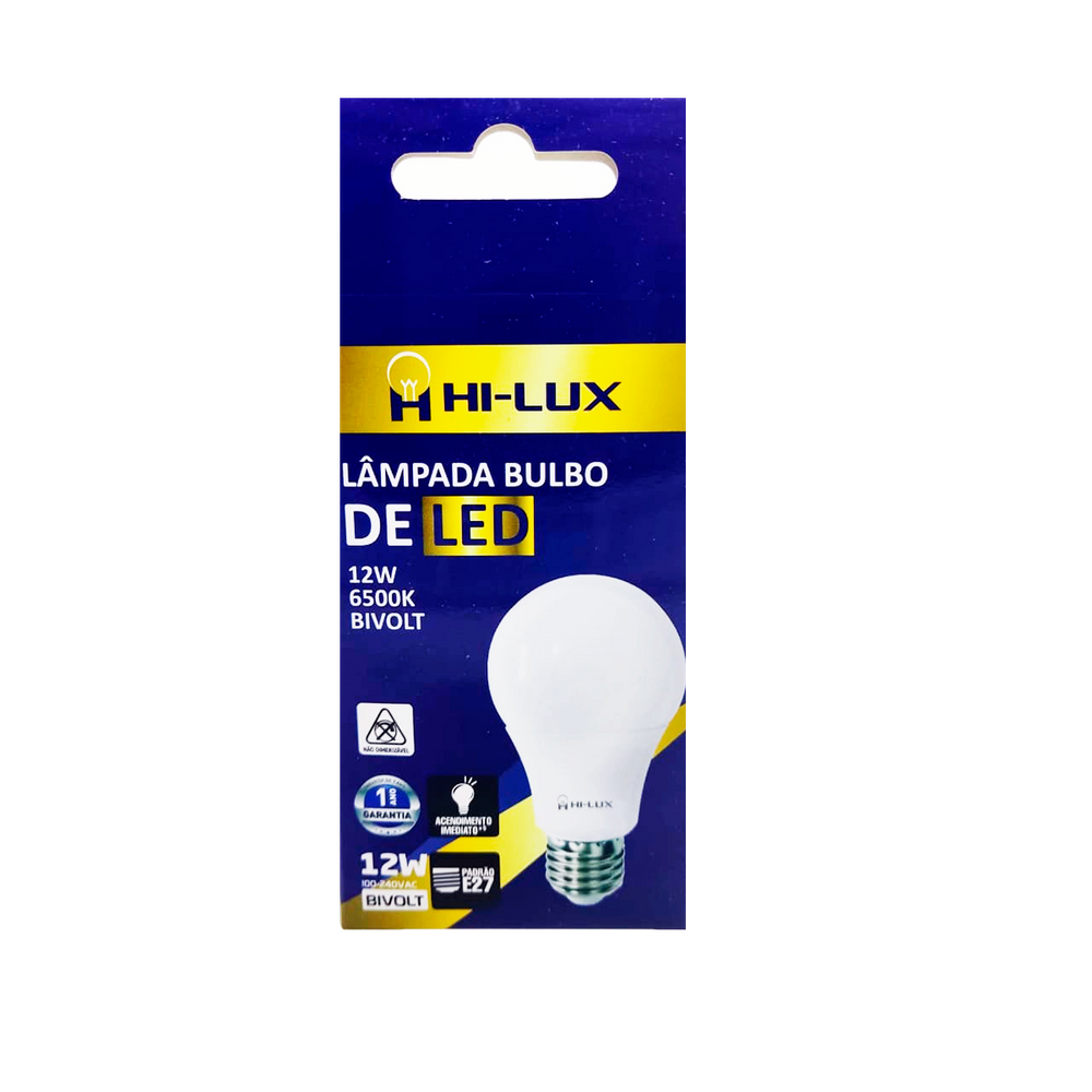 Kit C/23Lampada Bulbo De Led 12W 6500K E27 Branco Frio