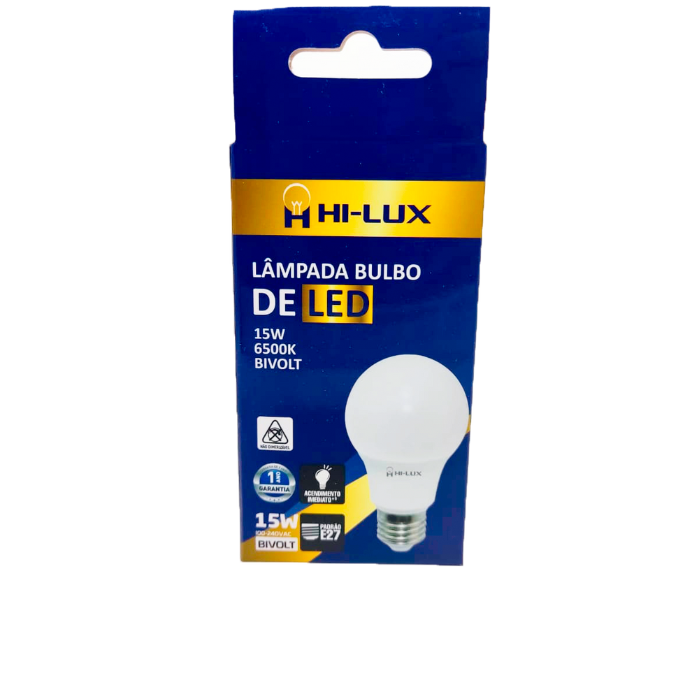 Kit C/17 Lampada Bulbo De Led 15W 6500K E27 Branco Frio
