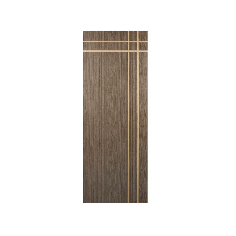 Folha de Porta Madeira Decorada 210x90cm Espessura 3,5cm Mantiqueira MGM Carvalho Quebec