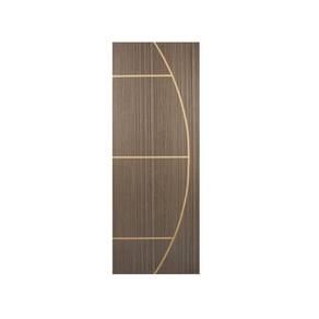 Folha de Porta Madeira Decorada 210x70cm Espessura 3,5cm Gaúcha MGM Carvalho Quebec