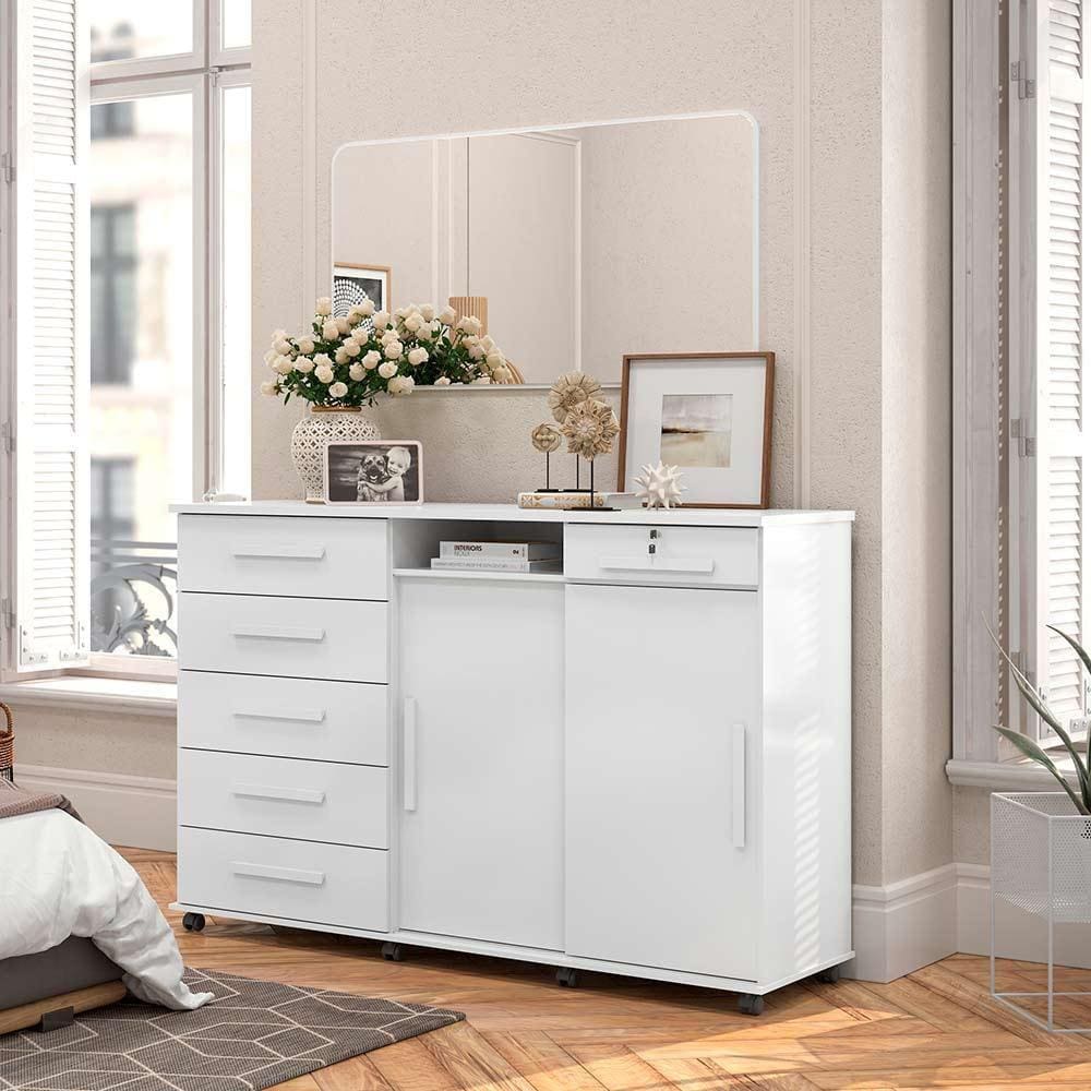 Cômoda Max 2020 Branco - Lukaliam Móveis Branco - Branco
