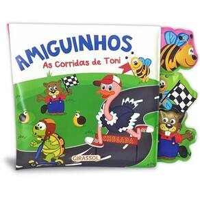 Livro De Banho Com Abas - Amiguinhos - As Corridas De Toni