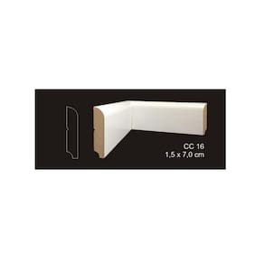RODAPÉ CAVIMAD C/ PASSA FIO 15 x 70 - CC16 9 BARRAS