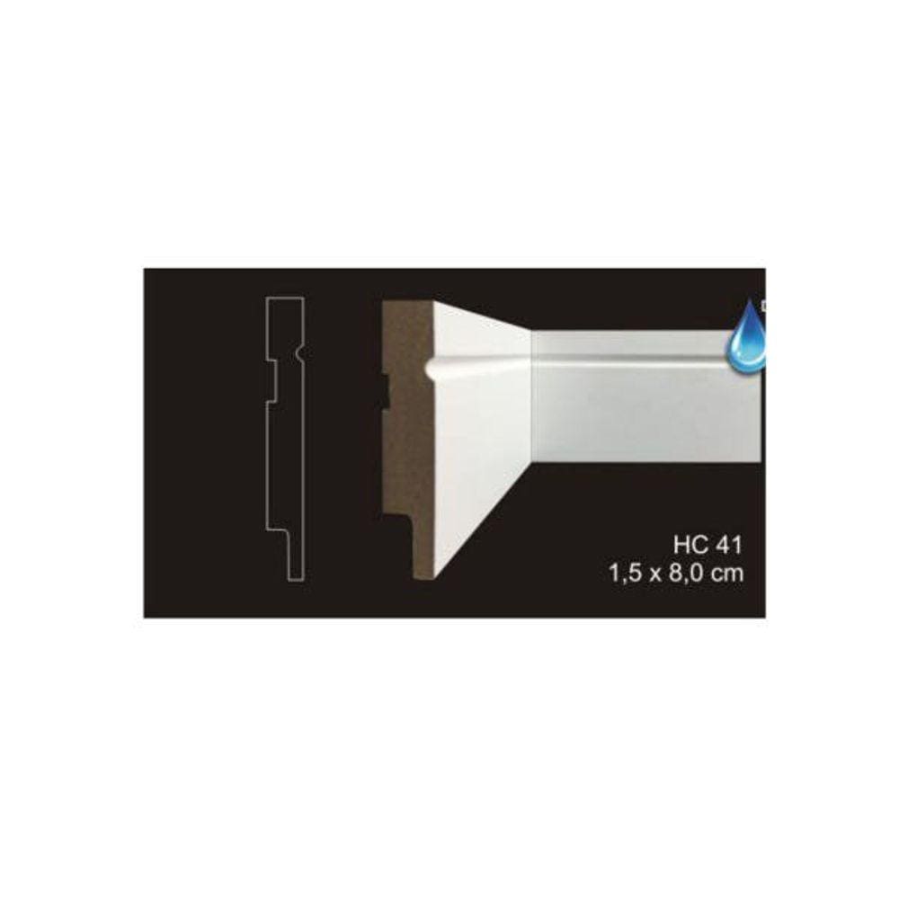 Rodapé Cavimad Com Passa Fio 15 X 80 - Hc41 9 Barras