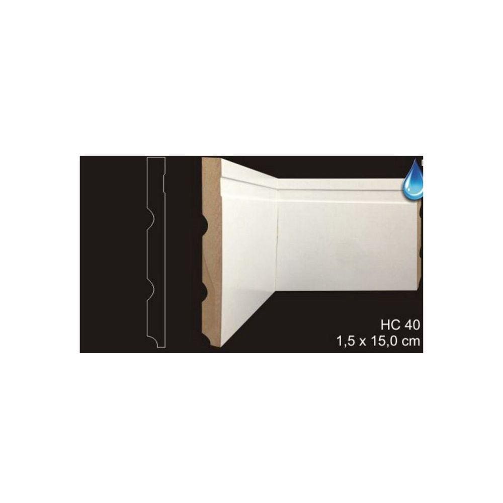 RODAPÉ CAVIMAD RETO COM FRISO LARGO 15 x 150 - HC40 1 BARRA