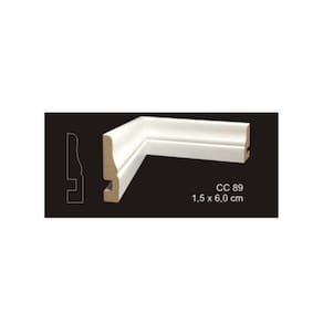 Rodapé Cavimad Com Passa Fio 15 X 60 - Cc89 3 Barras