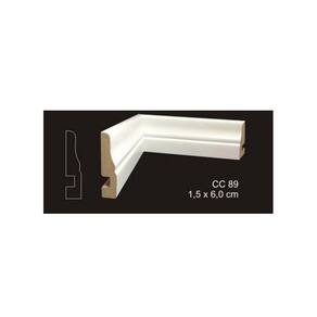 RODAPÉ CAVIMAD C/ PASSA FIO 15 x 60 - CC89 12 BARRAS