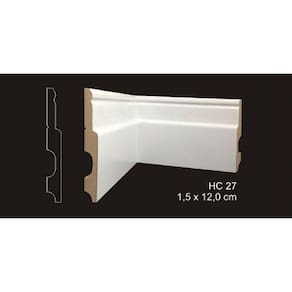 RODAPÉ CAVIMAD C/ PASSA FIO 15 x 120 - HC27 1 BARRA