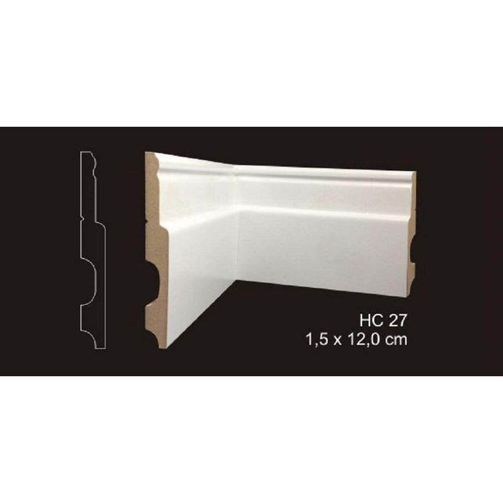 RODAPÉ CAVIMAD C/ PASSA FIO 15 x 120 - HC27 15 BARRAS