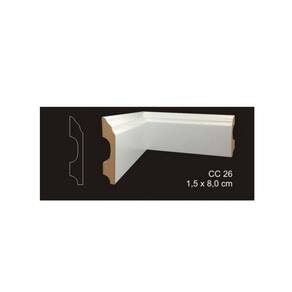 RODAPÉ CAVIMAD C/ PASSA FIO 15 x 80 - CC26 15 BARRAS