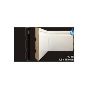 RODAPÉ CAVIMAD RETO COM FRISO LARGO 15 x 150 - HC40 9 BARRAS