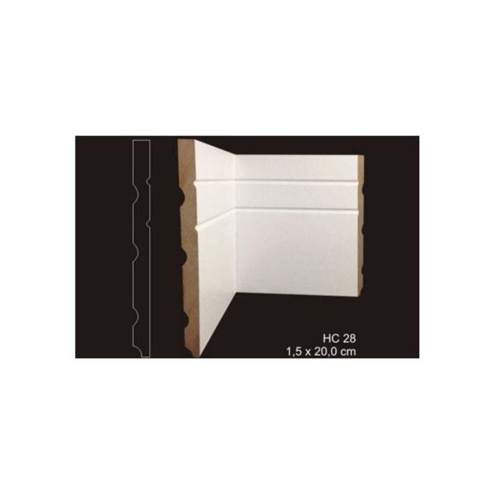Rodapé Cavimad Com Passa Fio 15 X 200 - Hc28 15 Barras