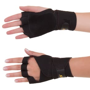 Luvas Para Musculação Com Munhequeira Em Neoprene Preto Artipé