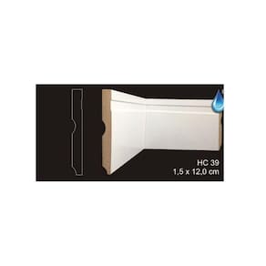 RODAPÉ CAVIMAD C/PASSA FIO 15 x 120 - HC39 15 BARRAS