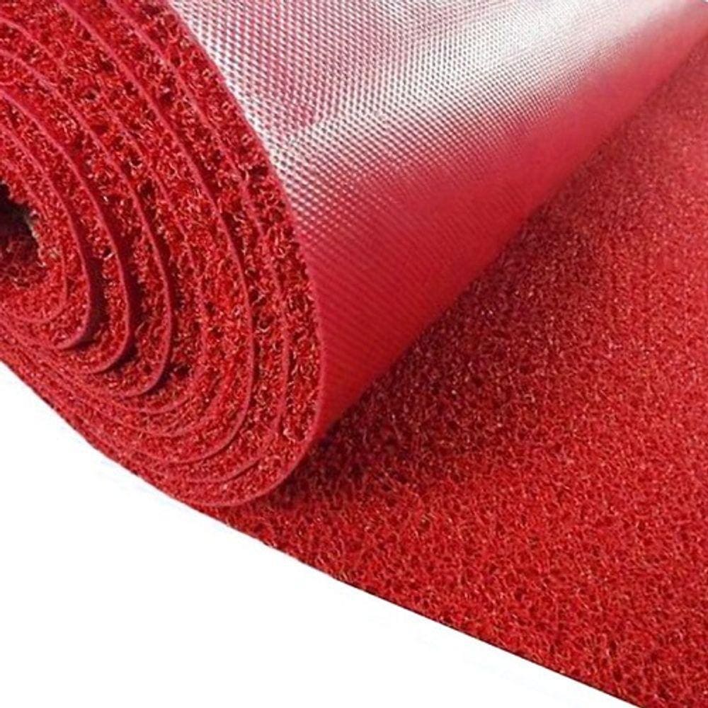 Capacho De Vinil Vermelho Kapazi 1,2X10m