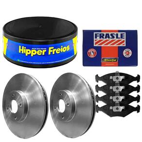 Kit Pastilha Disco Dianteiro Ventilado Uno 1.0 2016 a 2021