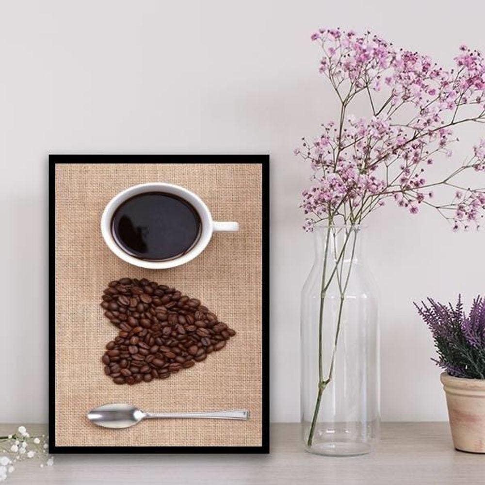 Quadro Decorativo Coffee Lovers 45X34Cm