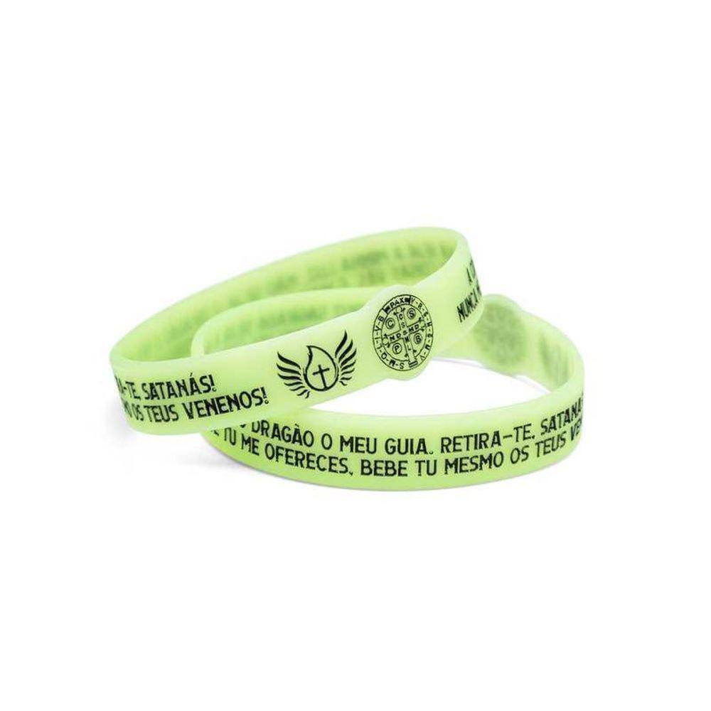 Pulseira de Silicone Fluorescente de São Bento