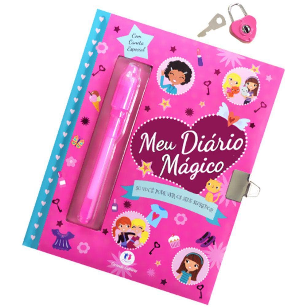 Meu Diario Magico - Com Caneta Magica - Rosa