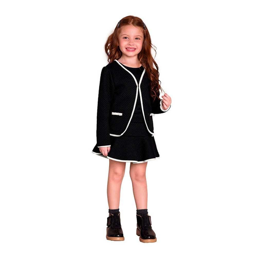 Conjunto Infantil Feminino Jacquard Com Shorts Milon Ref: 14586 4/8