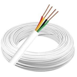Cabo De Alarme 4 Vias 0,40Mm Cftv Segurança - 100 Metros