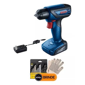 Parafusadeira Furadeira Profissional Bateria Bosch GSR 1000 Smart 12v + Acessórios