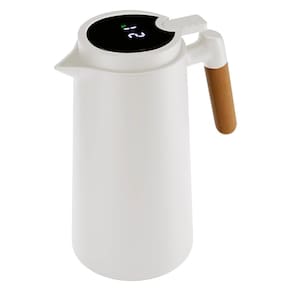 Garrafa Térmica com Termômetro Digital Branco 1L - Lyor