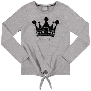Blusa Infantil Manga Longa Estampa Coroa Feminina Alakazoo Ref: 61618 4/10