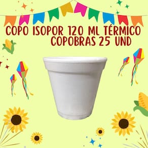 Copo Isopor 120 ml Para Café Pacote Com 25 Unidades Copobras