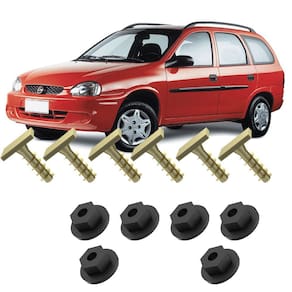 Kit Parafusos e Porca Para Moldura Para-lama Dianteiro Corsa Wagon 97 98 99 2000 2001 2002