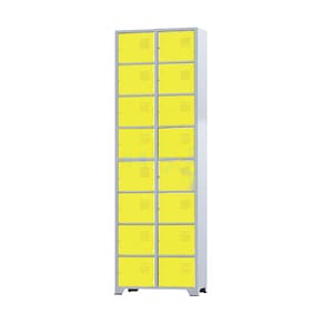 Armário Roupeiro De Aço 16 Portas Para Vestiário Academia Locker Amarelo