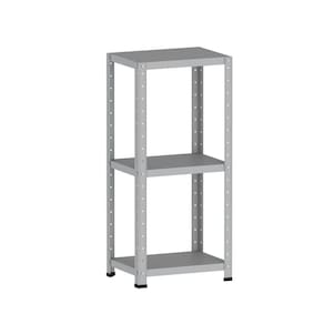 Estante De Aço 90X40x30 3 Prat. Pandin - Cinza