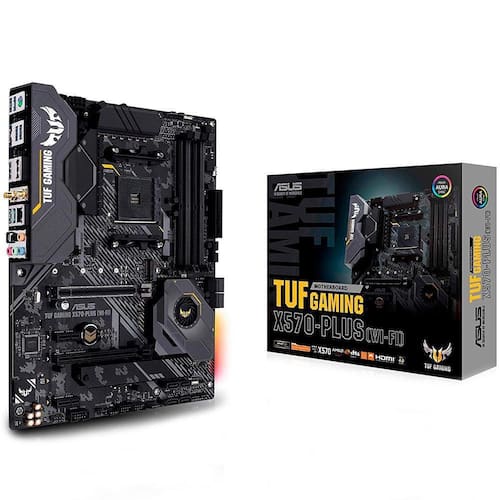 Placa-Mãe Asus Tuf Gaming X570-Plus Wi-Fi Amd Am4 Atx, Ddr4