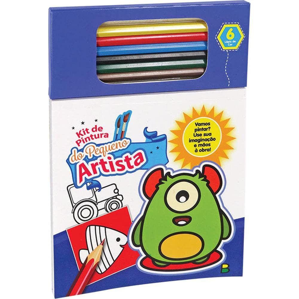 Kit De Pintura Do Pequeno Artista - Azul