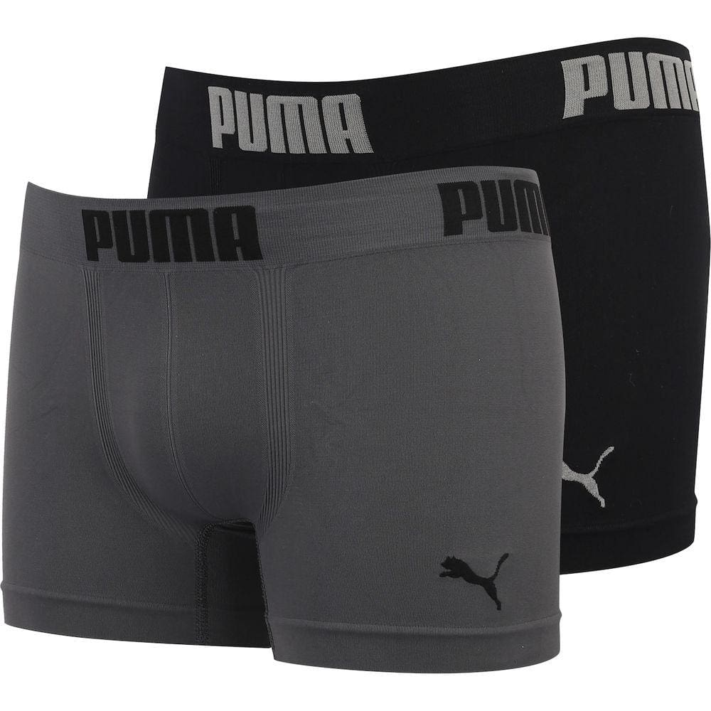 Kit de Cuecas Boxer sem Costura Puma com 2 Unidades - Adulto