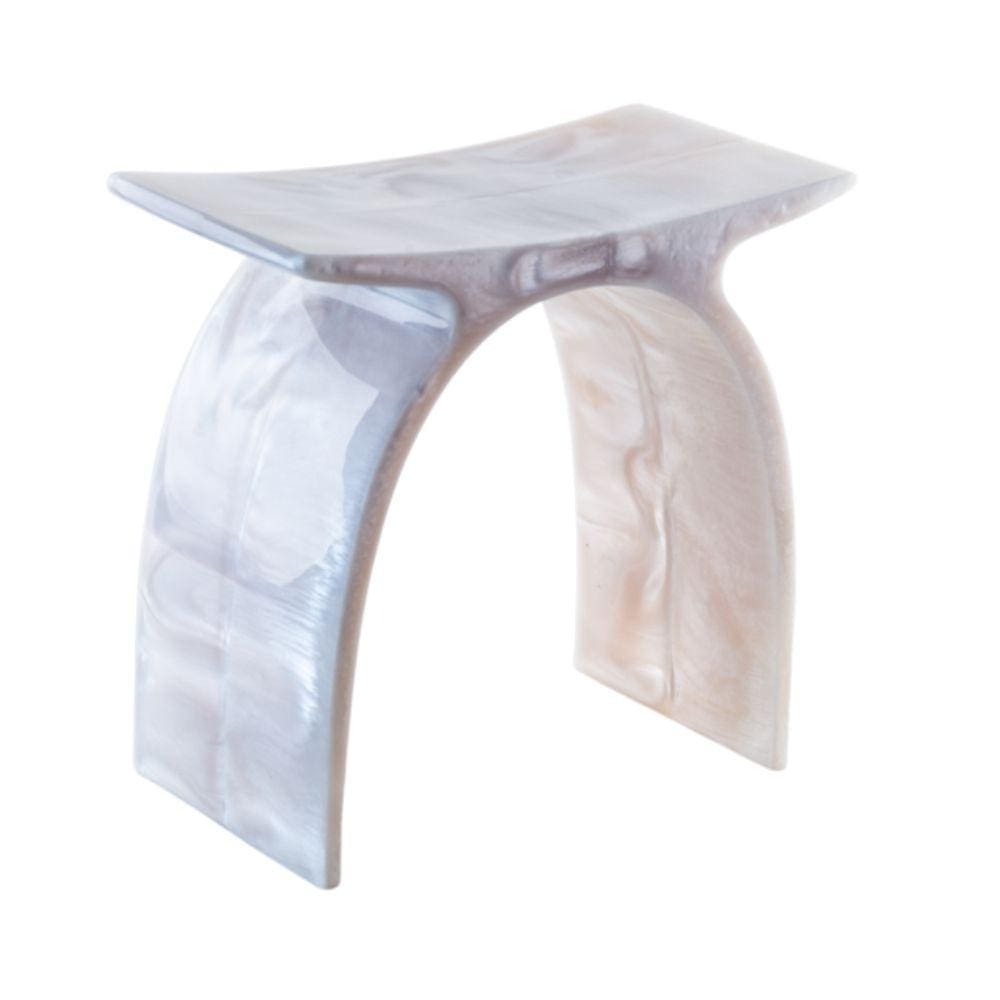 Banqueta Arc Em Resina Madreperola