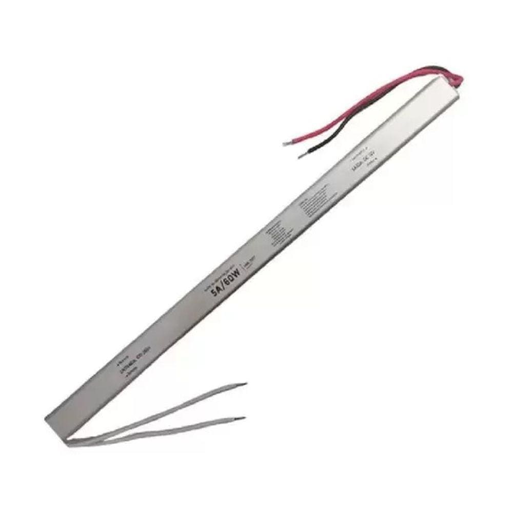 Fonte Driver Ultra Slim Mini 12v 60w 5a Bivolt Fita Led Cftv