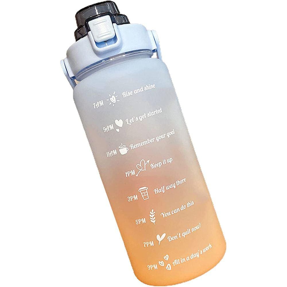 Garrafa Squeeze Grande com Alça e Adesivo 3D - 2000ML