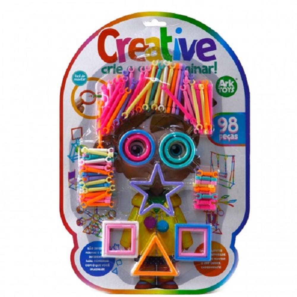 Brinquedo De Montar Creative Crie O Que Imaginar 98 Peças